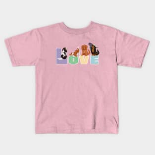 I LOVE my Cavalier King Charles Spaniels Kids T-Shirt